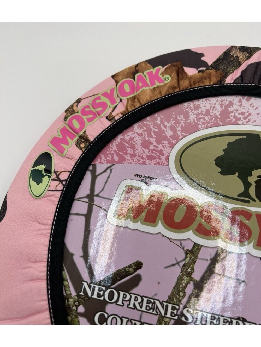 Mossy Oak Pink Camo MSW4407 Neoprene Steering Wheel Cover New Camouflage Car - Picture 5 of 10